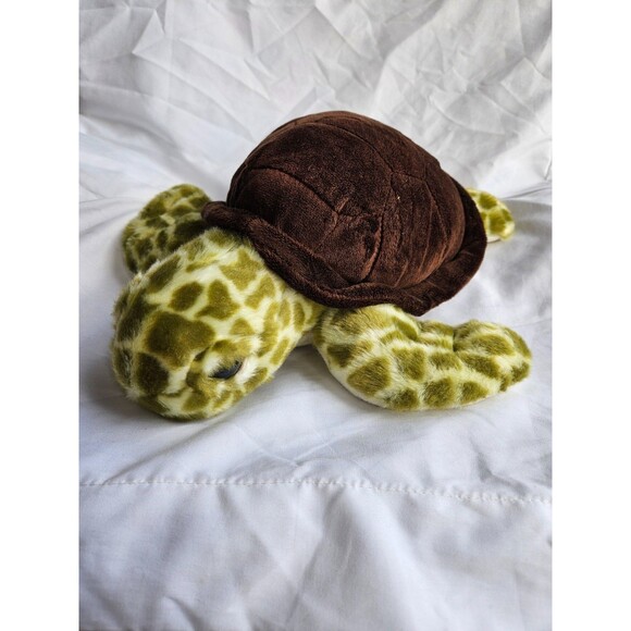 Destination Nation GREEN BROWN SEA TURTLE 12” Stuffed Animal - Picture 1 of 7